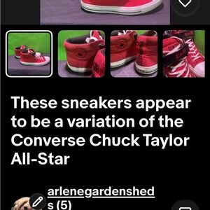 Converse Red Chuck Taylor All-Star Athletic Shoes